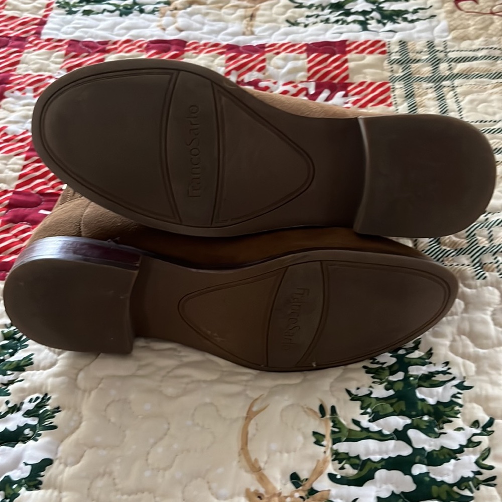 Franco Sarto Leather Suede Ankle Boots - Picture 6 of 11